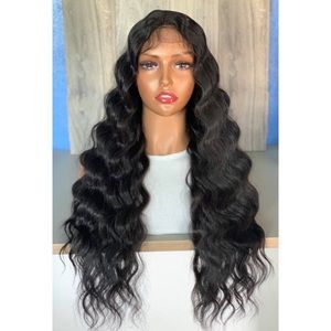 Dark Brown Deep Wave Lace Front Wig